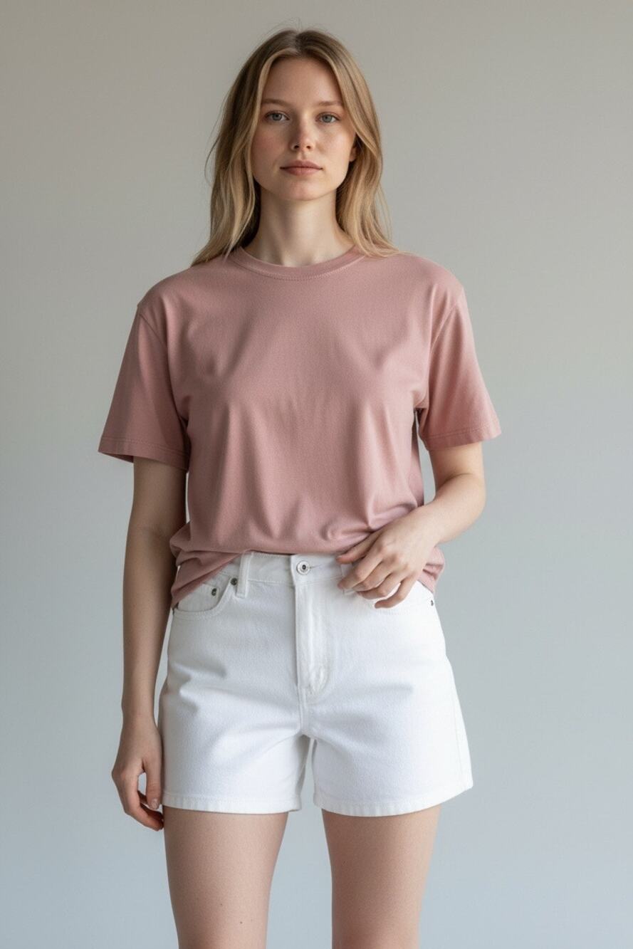 Universal Thread Women’s Small Pink Short Sleeve Crew Neck Basic T-Shirt Tee